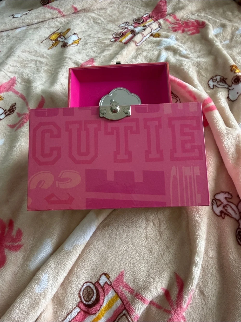 Working Music Box Vintage Y2K Heart Cutie Pink Girls Jewelry Angel Wings Kids